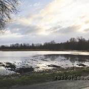 Der Niederrhein unter Hochwasser